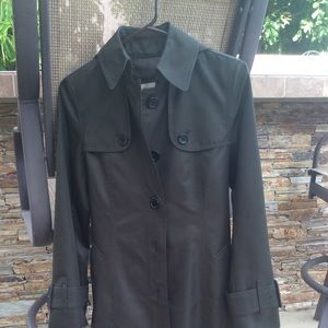 Burberry army green trench coat